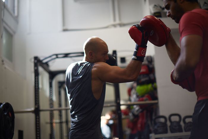 Boxing core training at Elevate LDN private studio in the City of London