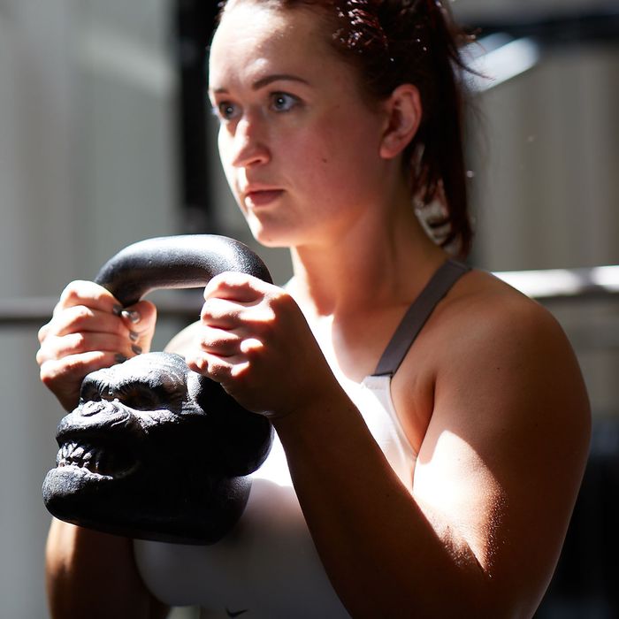 Kettlebell training at Elevate LDN private studio in the City of London