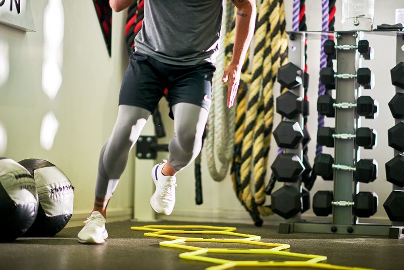 Agility ladder training for sports performance at Elevate LDN