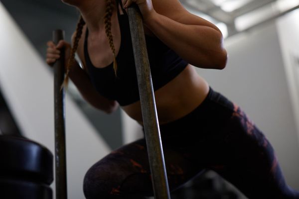 Sled push strength and conditioning training at Elevate LDN