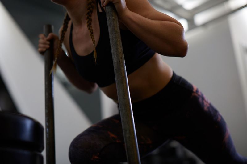 Sled push strength and conditioning training at Elevate LDN